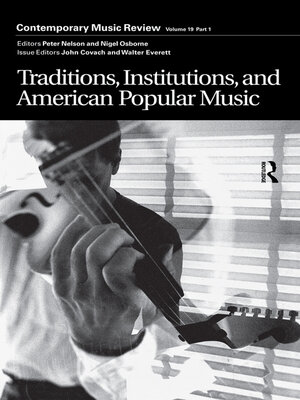 cover image of Traditions, Institutions, and American Popular Tradition
